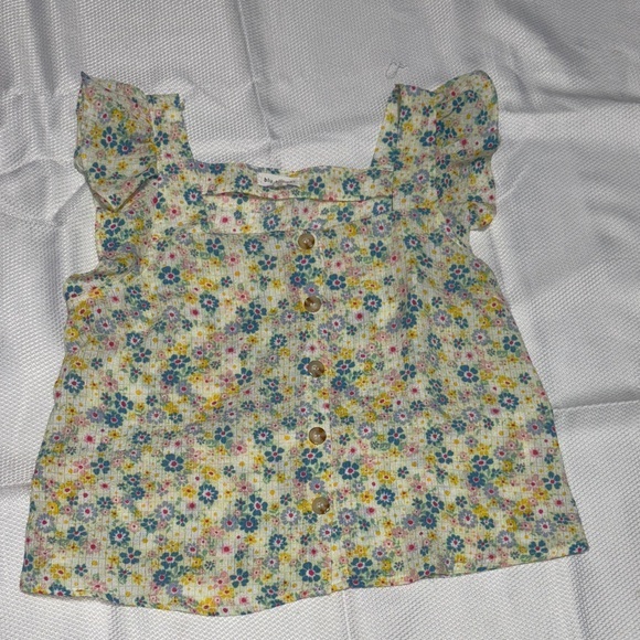 Blu Pepper Tops - Blu Pepper Multicolor Floral Ruffle Blouse